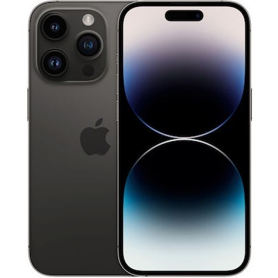 Apple iPhone 14 Pro 5G (6GB/256GB) Space Black Εκθεσιακό (1 Year Warranty) 92% + Battery